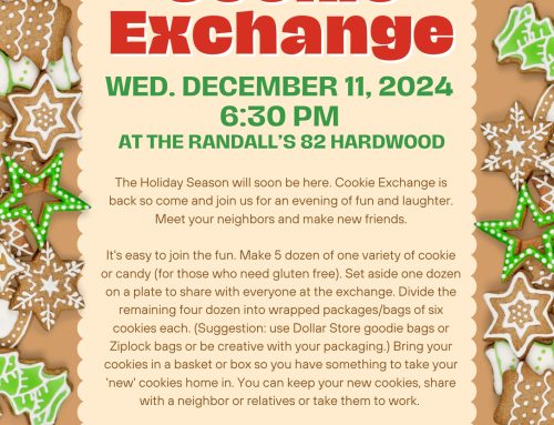 Craneridge Cookie Exchange on December 11 @ 6:30 pm