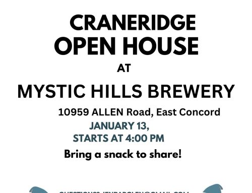 Craneridge Winter Open House on Mon. Jan. 13th, 2025