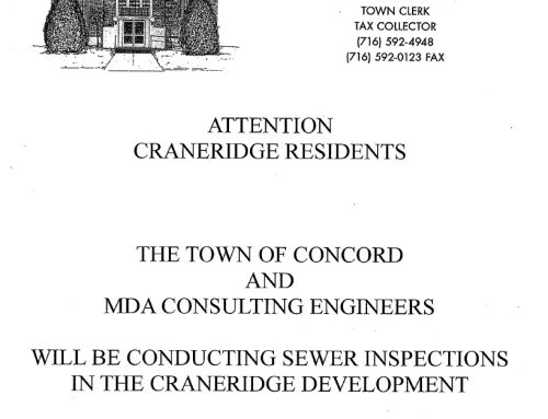 Sewer Inspections – weeks of April 21st & 28th