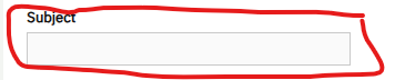 Request name field